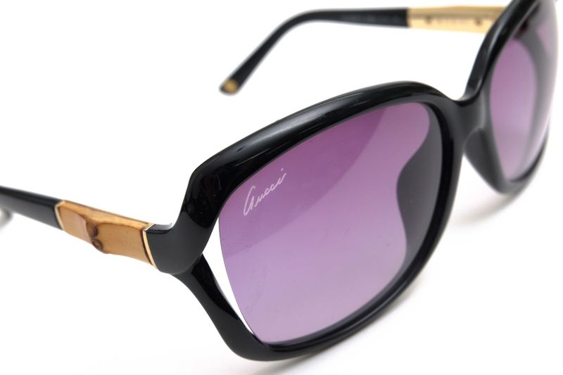 Gucci / Gucci Sunglass Es Glasses Men's Plastic Black Gg3685 Bamboo