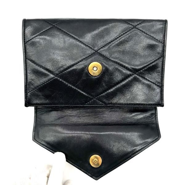 Chanel Chain Hand Bag CC Logo Black