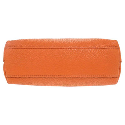 Prada Leather Orange Pouch Cosmetic Pouch 0778 Prada
