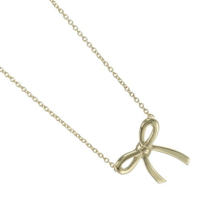 Tiffany & Co Ribbon 18K Yellow Gold 2.75 g Necklace