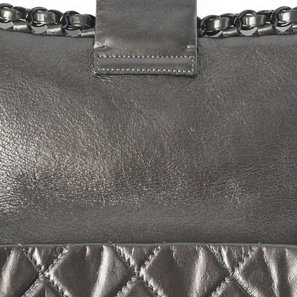 Chanel Matelasse Luxury Chain Shoulder Bag Vintage Calf Black With Black