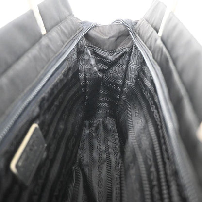 Prada Handbag Black Nylon Leather 80ka730