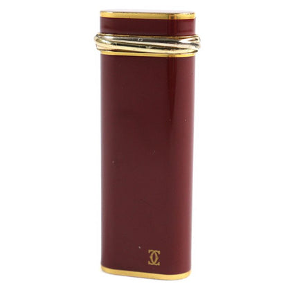 Cartier Trinity Lacquer Oval Form Roller Type Smoking Goods Gas