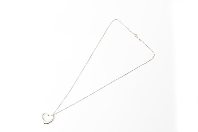 Tiffany & Co Necklace Pendant Silver Tiffany & Co Elsa Peretti Open Heart Motif