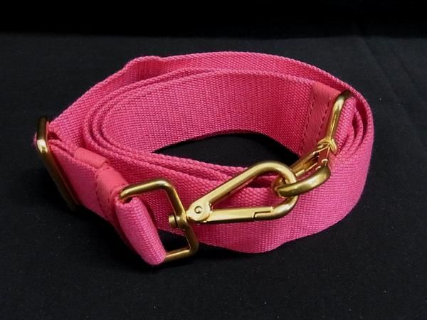 Prada Canvas Bag Shoulder Strap Shoulder Belt Shoulder Crossbody Women Pink