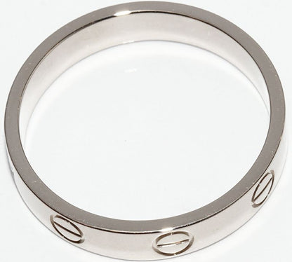 Cartier Ring 18K White Gold Love Ring Small Model Mini Love Ring Love Wedding