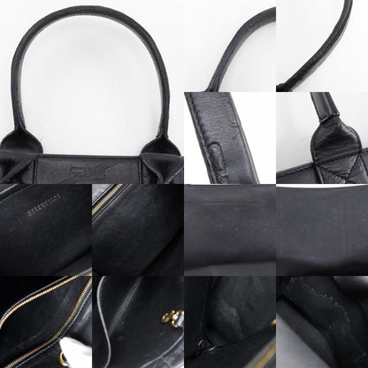 Balenciaga Hardware Bbmonogram 714187 Leather Black Unisex Handbag