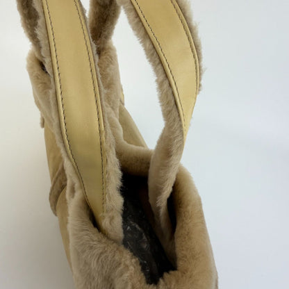 Loewe Anagram Handbag Beige Mouton Suede Vintage — view 13