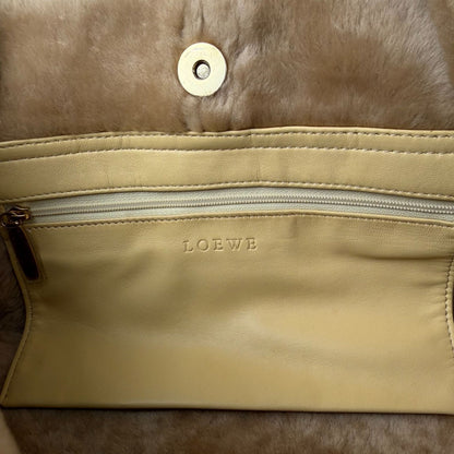 Loewe Anagram Handbag Beige Mouton Suede Vintage — view 15