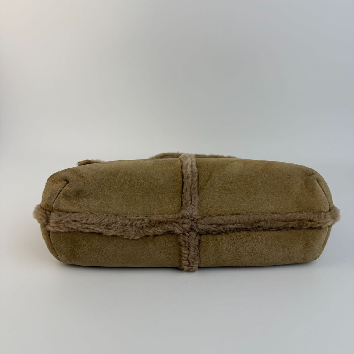 Loewe Anagram Handbag Beige Mouton Suede Vintage — view 6
