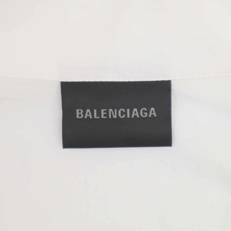 Balenciaga 24ss Logo Embroidery Pullover Shirt Blouse 790838 Tnm60 White 34