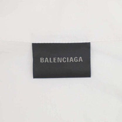 Balenciaga 24ss Logo Embroidery Pullover Shirt Blouse 790838 Tnm60 White 34