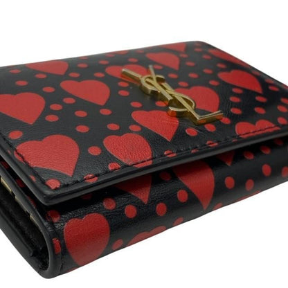 Saint Laurent Paris 6-stack Key Case Key Hook Compact Heart Motif Allover