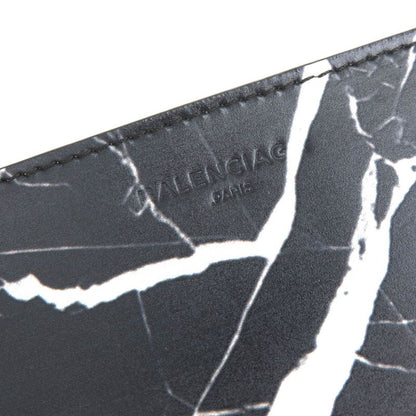 Balenciaga Wallet Men Leather Genuine Black 332250 Compact Wallet with Coin