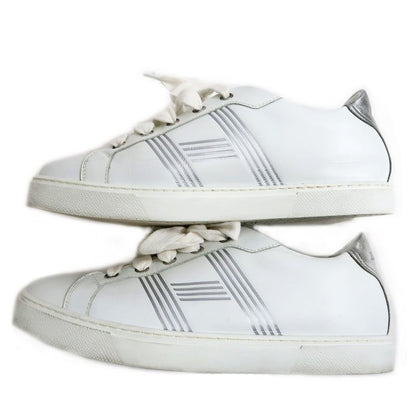 Hermes Avantage Sneakers Size 37 1 2 Leather White Lady Shoes — view 4