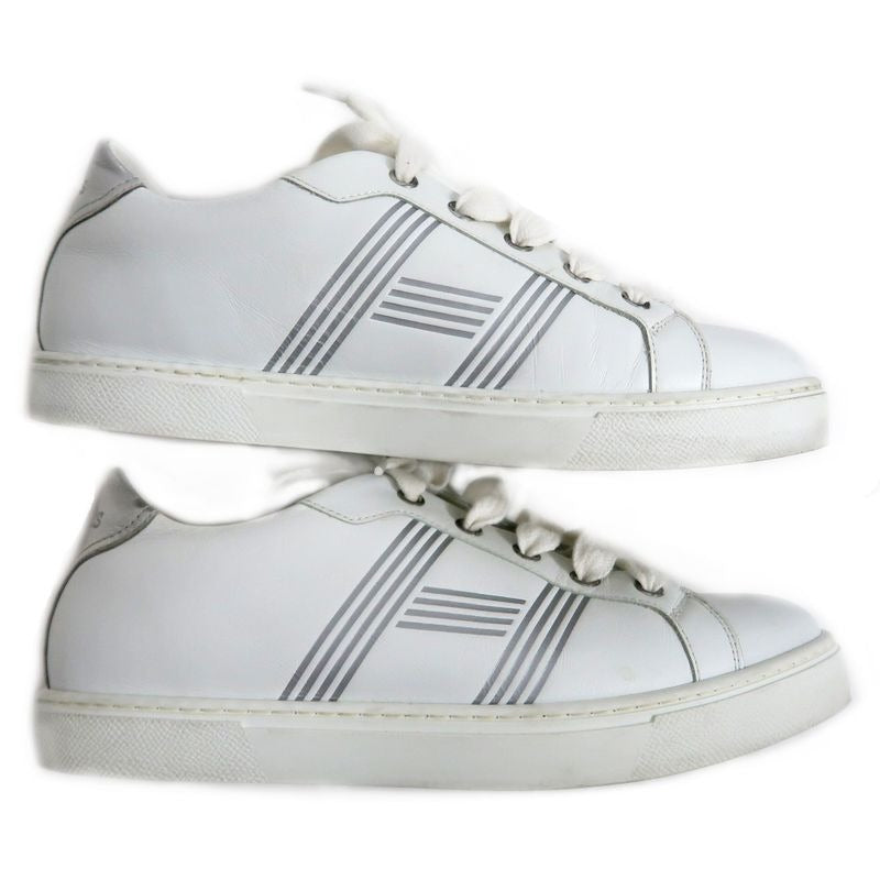 Hermes Avantage Sneakers Size 37 1 2 Leather White Lady Shoes — view 5
