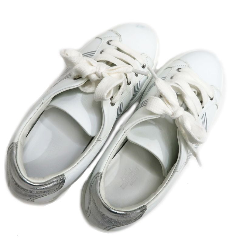 Hermes Avantage Sneakers Size 37 1 2 Leather White Lady Shoes — view 6
