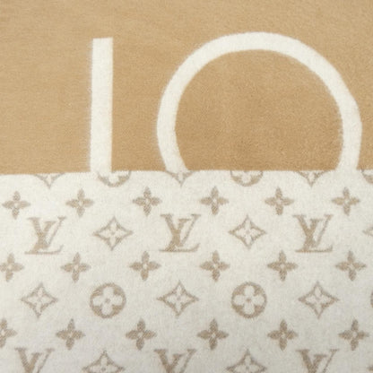 Louis Vuitton Monogram Split Scarf Brown White — view 4