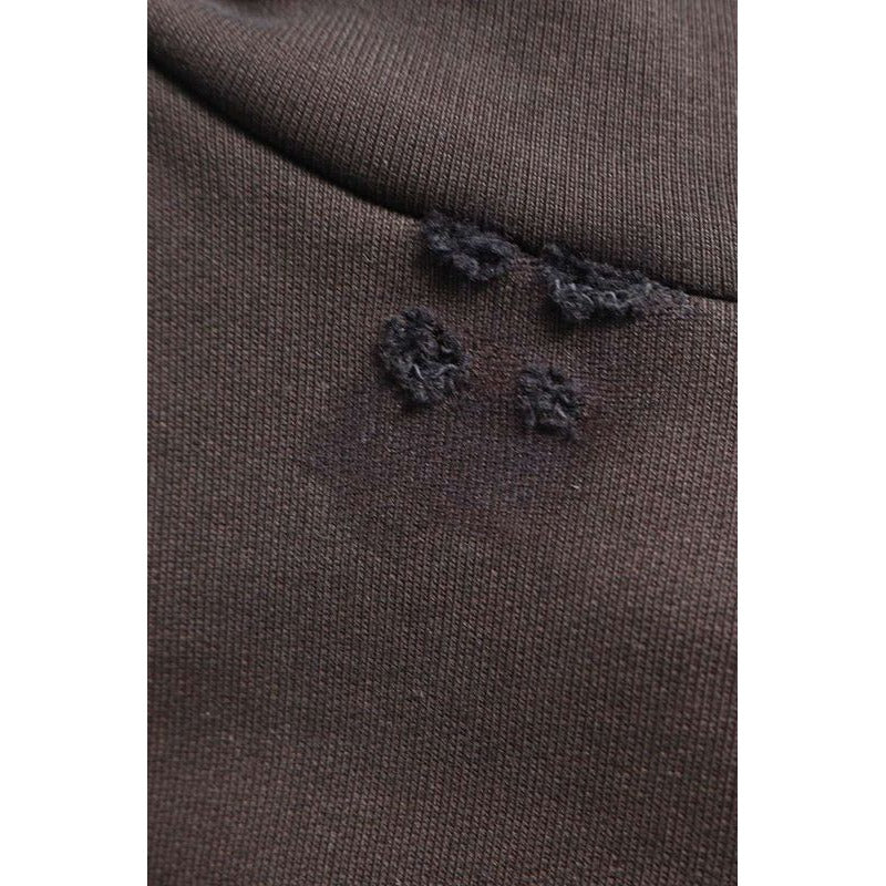 Balenciaga 24 SS Tqvk7 Destroyed Nologo Print Pullover Hoodie XS — view 3