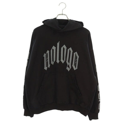 Balenciaga 24 SS Tqvk7 Destroyed Nologo Print Pullover Hoodie XS