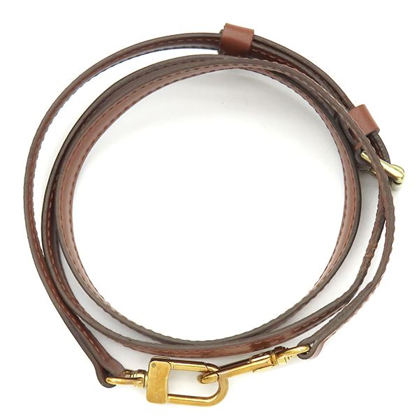 Louis Vuitton Shoulder Strap 121cm (47.64in) Leather Brown Gold Hardware for