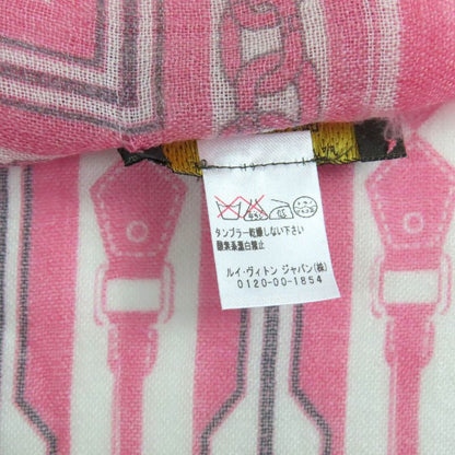 Louis Vuitton M78730 100% Cashmere Fringed Logo Design Large Size Stole Shawl