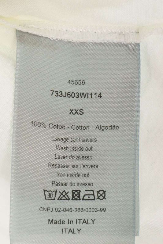 Dior 733j603wi114 Printed T-shirt Men's XXS