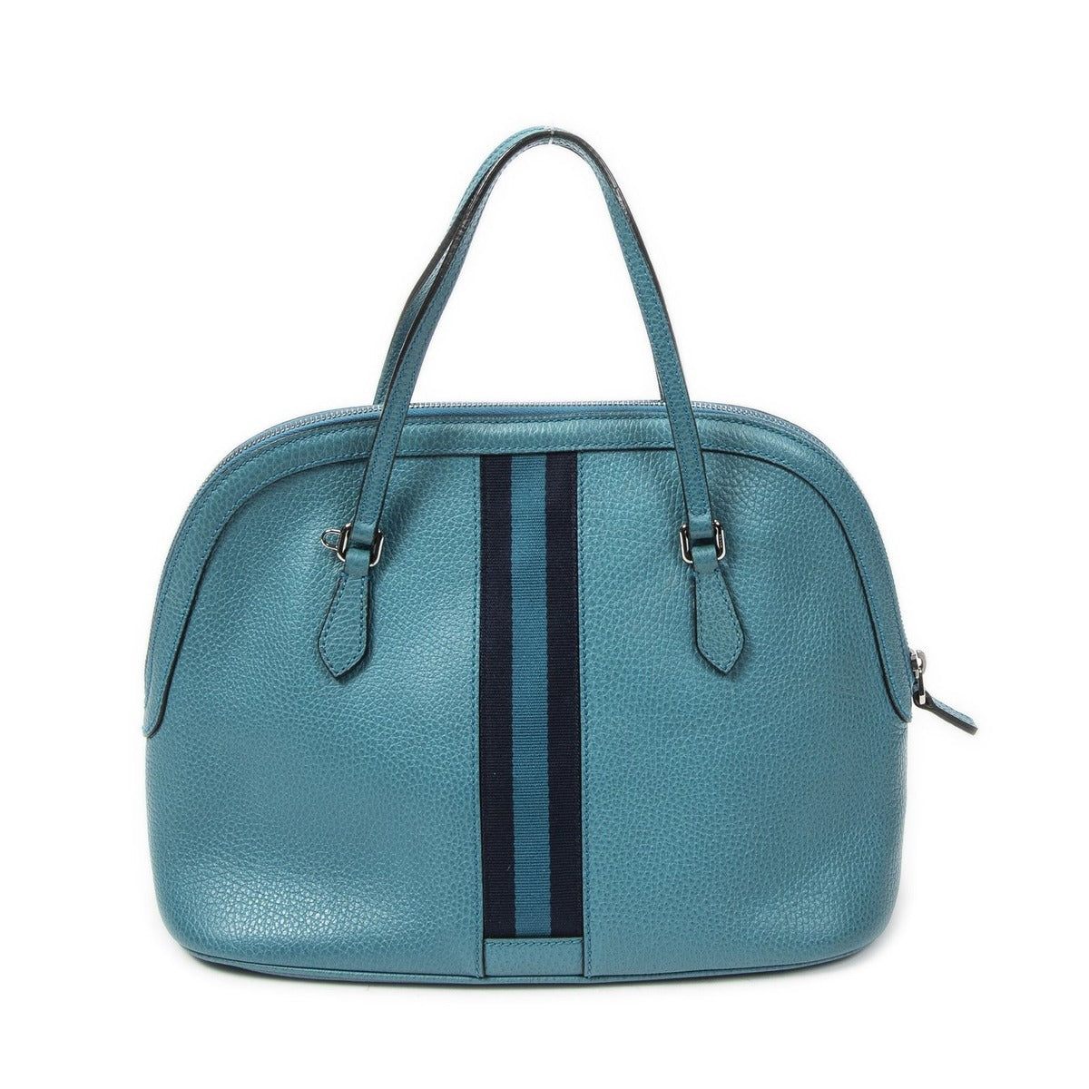 Gucci Web Dome Totille Grain Calfskin Leather