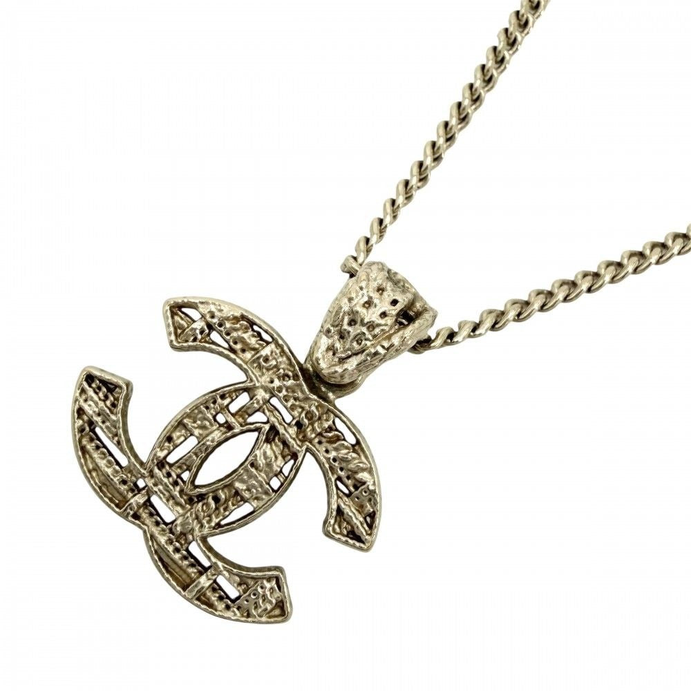 Chanel Necklace CC Logo Pendant Long