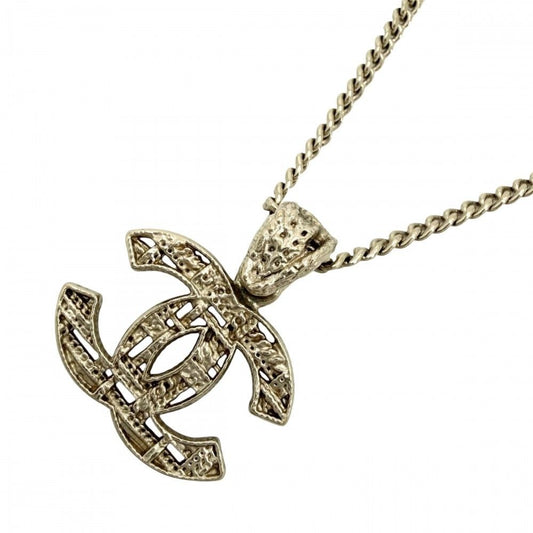 Chanel Necklace CC Logo Pendant Long
