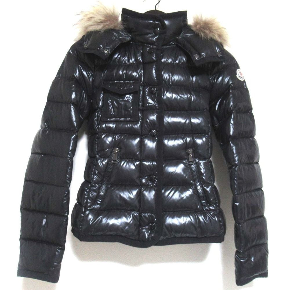 Moncler Armoise Mini Patch Luc'n Hoodie Down Jacket Black 00