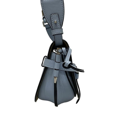 Loewe Shoulder Bag Gate Dual Bag Mini C565r41x04 Light Blue Jacquard Strap