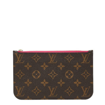 Louis Vuitton Monogram Neverfull PM Attached Pouch Brown Leather