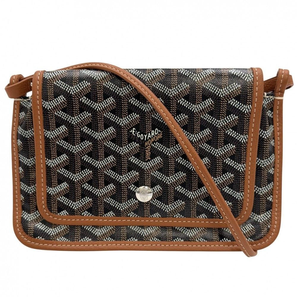Goyard Shoulder Bag Plumet Pouch Wallet Black Brown