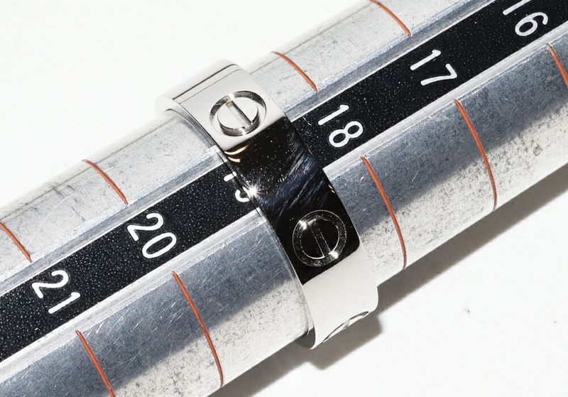 Cartier Ring Pt950 Love Ring Width 55mm (022in) B40849