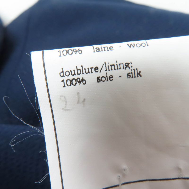 CHANEL Vintage 96P P06410v04616 100% Wool Coco Mark Button Jacket And Skirt