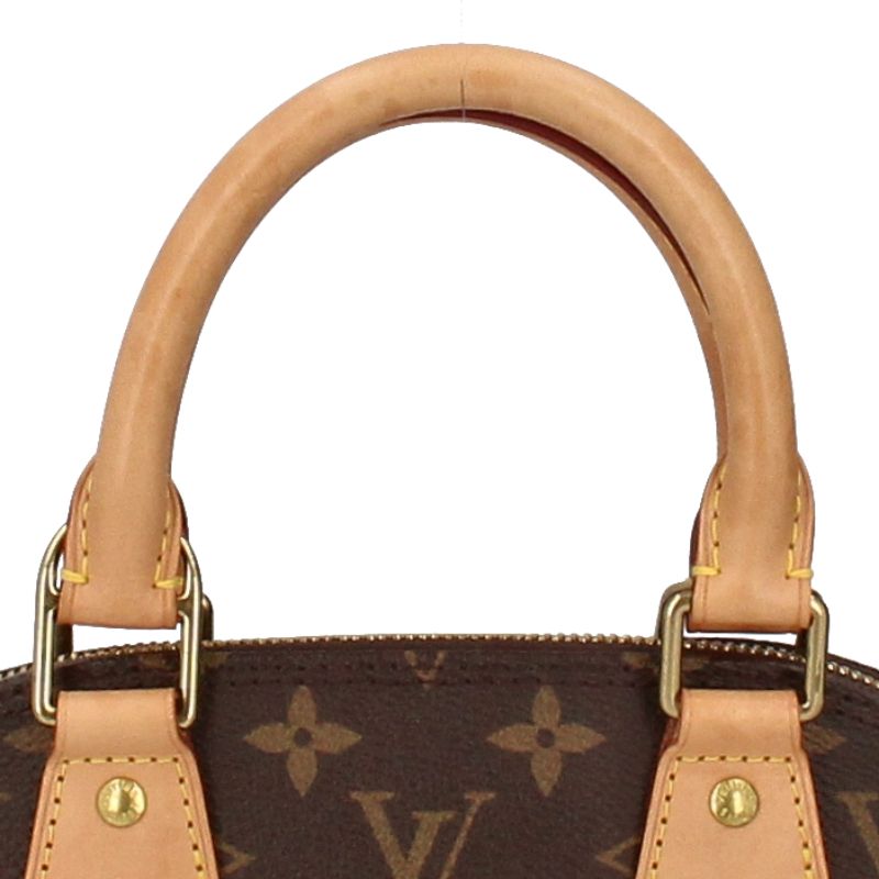 Louis Vuitton Alma BB M53152 Monogram Ladies Handbag Brown Excellent Condition