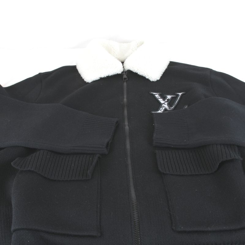 Louis Vuitton Shearling Collar Blouson Rm241m ZLL Hqn10w Blouson Wool