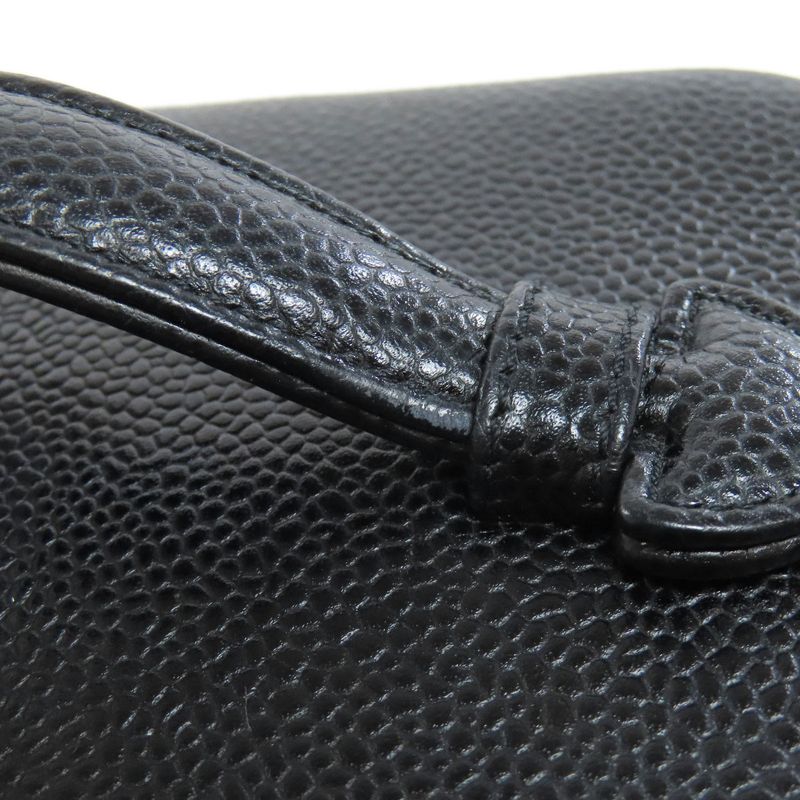 Chanel Vanity Gold Hardware Tote Bag Grained Calfskin Women's