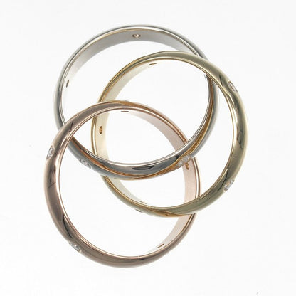 Cartier Trinity 3.5mm (0.14in) Band 18K Gold (YG X PG X WG) X 15P Diamonds #7