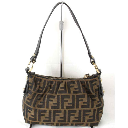 Fendi Zucca 8br354 Shoulder Bag Canvas Brown