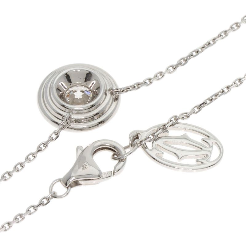 Cartier D'amour G-vs1-ex Diamond Necklace 18K White Gold Ladies