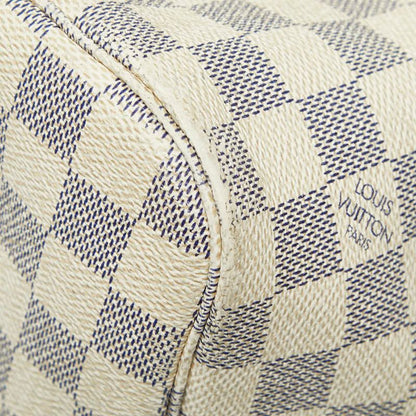 Louis Vuitton Damier Azure Neverfull MM Tote Bag One Shoulder Bag N51107 White