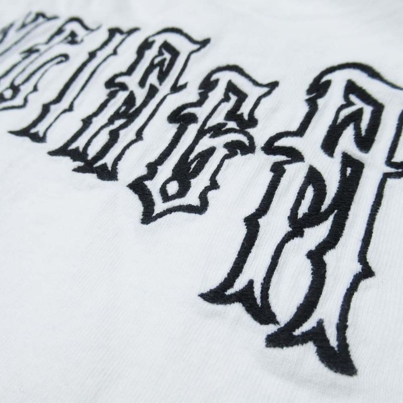 19ss Balenciaga Tattoo Logo T-Shirt Tattoo Logo Back Embroidery Short Sleeve