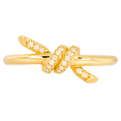 Tiffany & Co Tiffany & Co Knot Ring With Diamonds Approx 11 18K Yellow Gold 32g