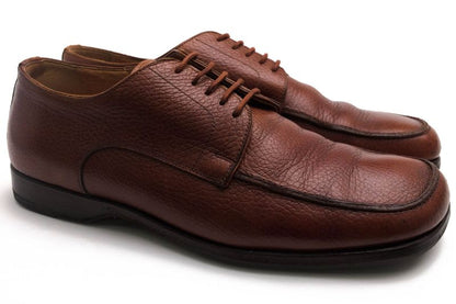 Hermes Shoes Business Shoes Business Men Leather Genuine Leather Brown U-Tip