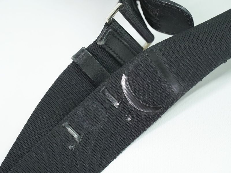 Authentic Christian DIOR Trotter Shoulder Bag Pochette Canvas Black Gray