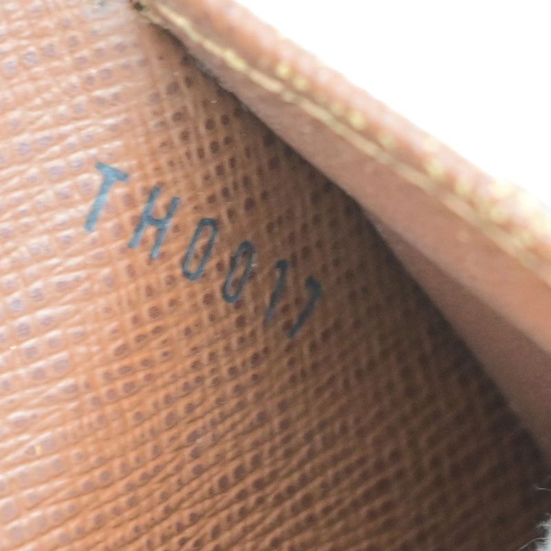 Louis Vuitton LV Logo 2-set Fold Wallet Monogram Leather Brown 01ed973