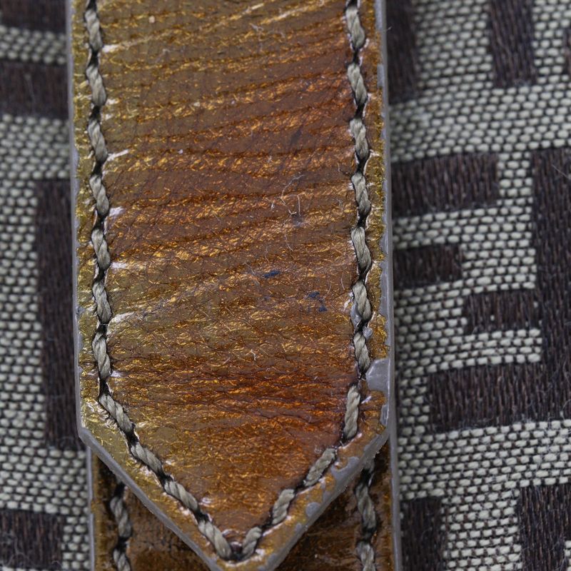 Fendi Zucca Mini Boston 8bl106-cnl Nylon Canvas Bronze Ladies Shoulder Bag