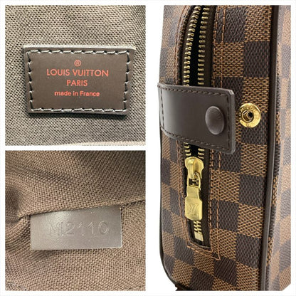 Louis Vuitton Olaf PM Shoulder Bag Damier Ebène N41442 Brown Gold Hardware